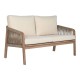 Комплект от Маса и 3 Кресла Home ESPRIT Кафяв Въже Aкациево дърво 138 x 79 x 83 cm Комплект от Маса и 3 Кресла Home ESPRIT Кафяв Въже Aкациево дърво 138 x 79 x 83 cm