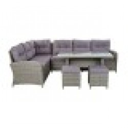 Комплект от диван и маса DKD Home Decor Навън (4 pcs) - Мебели за градина, Аксесоари и Чадъри