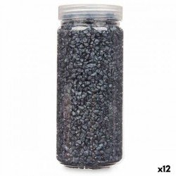 Декоративни Камъни Черен 2 - 5 mm 700 g (12 броя) - Външно осветление, Мрежи и Декорация