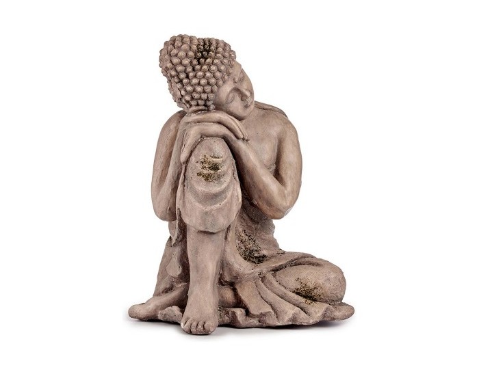 Decorative Figure for Garden Буда Сив Полирезин (34,5 x 54,5 x 31 cm)