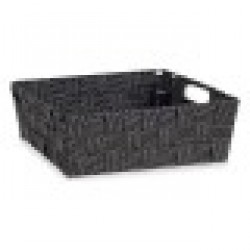 Кошница 23 x 8 x 27 cm Черен 3 L - Кутии, Органайзери и Други продукти за съхранение