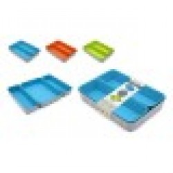 Игра на Кошници Confortime Филц 3 Части 28 x 20,5 x 5,3 cm - Кутии, Органайзери и Други продукти за съхранение