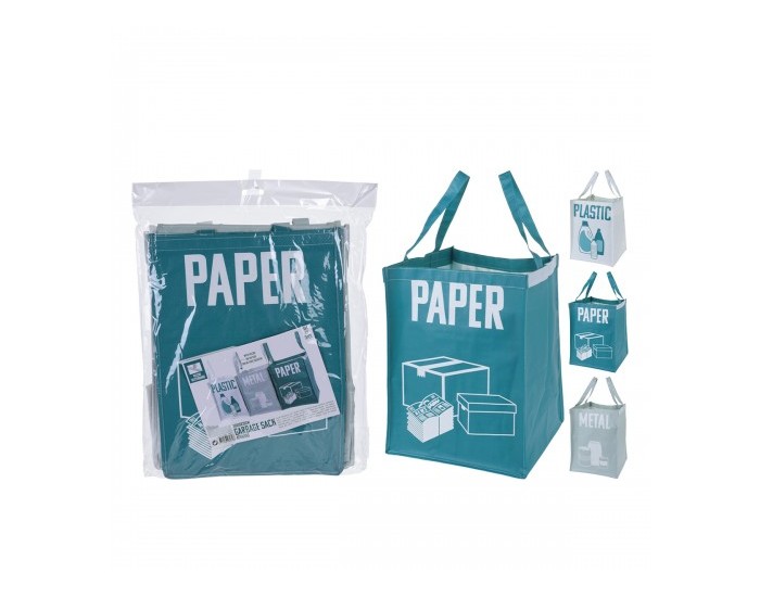 Торбички за Боклук Paper-Plastic-Metal Опаковка от 3 единици Торбички за Боклук Paper-Plastic-Metal Опаковка от 3 единици