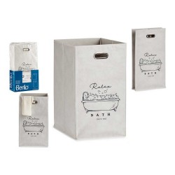 Кош Relax Bath Сгъваем полиестер Картон (35 x 57 x 35 cm) - Кутии, Органайзери и Други продукти за съхранение