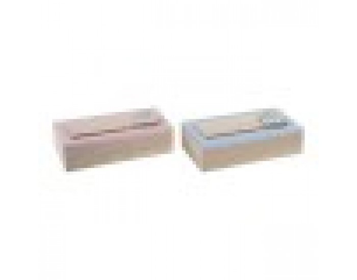 Декоративна кутия DKD Home Decor Дървен MDF (2 pcs) (22 x 6 x 9 cm)