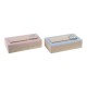 Декоративна кутия DKD Home Decor Дървен MDF (2 pcs) (22 x 6 x 9 cm)