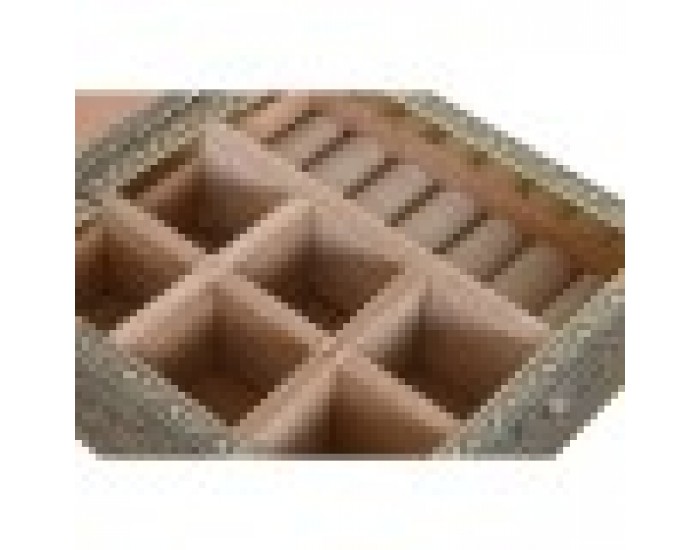 Кутия за бижута Home ESPRIT Бял Шампанско Дървен Алуминий 18 x 18 x 6 cm