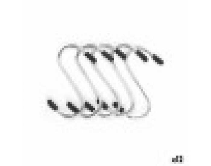 Кука за окачане Комплект Сребрист Метал 7 cm (12 броя)