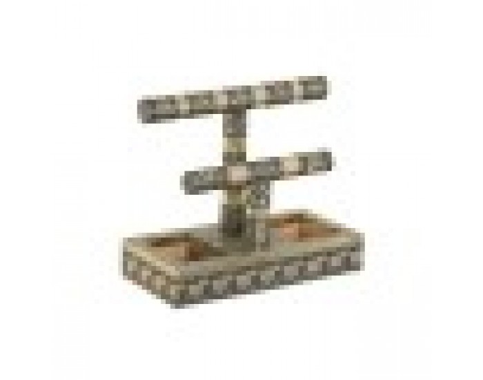 Кутия за бижута Home ESPRIT Бял Шампанско Дървен Алуминий 20 x 10 x 18 cm Кутия за бижута Home ESPRIT Бял Шампанско Дървен Алуминий 20 x 10 x 18 cm