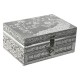 Кутия за бижута Home ESPRIT Зелен Сребрист Дървен Алуминий 17,5 x 12,5 x 8,5 cm