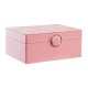 Кутия за бижута DKD Home Decor Розов PU Дървен MDF (17 x 13 x 8,5 cm) Кутия за бижута DKD Home Decor Розов PU Дървен MDF (17 x 13 x 8,5 cm)