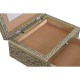 Кутия за бижута Home ESPRIT Бял Шампанско Дървен Алуминий 17,5 x 12,5 x 8,5 cm Кутия за бижута Home ESPRIT Бял Шампанско Дървен Алуминий 17,5 x 12,5 x 8,5 cm