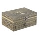 Кутия за бижута Home ESPRIT Бял Шампанско Дървен Алуминий 17,5 x 12,5 x 8,5 cm Кутия за бижута Home ESPRIT Бял Шампанско Дървен Алуминий 17,5 x 12,5 x 8,5 cm