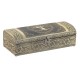 Кутия за бижута Home ESPRIT Бял Шампанско Дървен Алуминий 22,5 x 10 x 6,5 cm Кутия за бижута Home ESPRIT Бял Шампанско Дървен Алуминий 22,5 x 10 x 6,5 cm