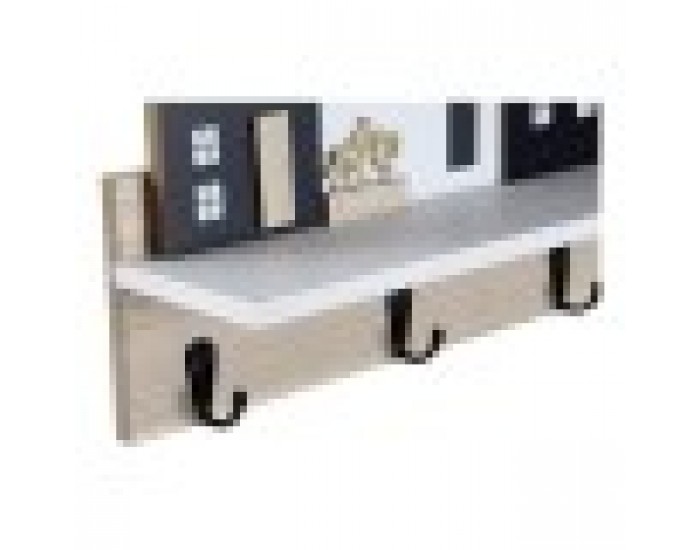 Лавица DKD Home Decor Поставка за палто Дървен (39 x 9 x 27 cm)