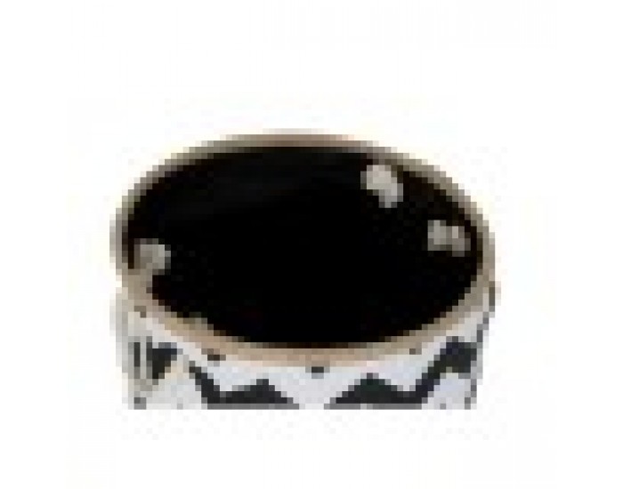 Кошница DKD Home Decor полиестер Юта Модерен Зиг-Заг (38 x 38 x 45 cm)