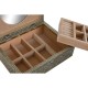 Кутия за бижута Home ESPRIT Бял Шампанско Дървен Алуминий 22,5 x 17,5 x 7,6 cm Кутия за бижута Home ESPRIT Бял Шампанско Дървен Алуминий 22,5 x 17,5 x 7,6 cm