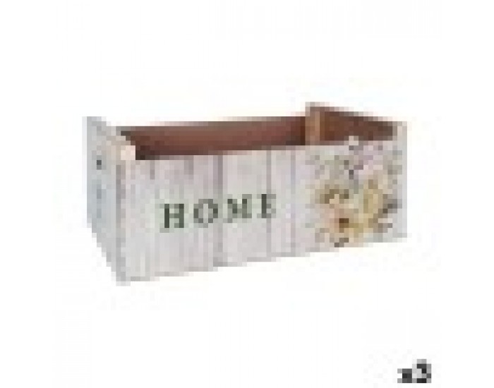 Кутия за Съхранение Confortime Sweet Home Многоцветен Дървен Lilled 58 x 39 x 21 cm (3 броя) Кутия за Съхранение Confortime Sweet Home Многоцветен Дървен Lilled 58 x 39 x 21 cm (3 броя)