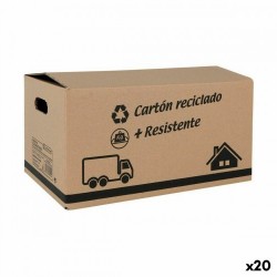 Кутия за Съхранение с Капак Confortime Картон 40 X 25 X 20 cm (20 броя) - Кутии, Органайзери и Други продукти за съхранение
