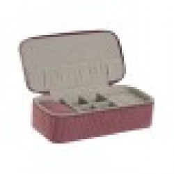 Кутия за бижута Home ESPRIT Сметана Пурпурен цвят 20,5 x 10 x 6 cm (2 Части) - Кутии, Органайзери и Други продукти за съхранение