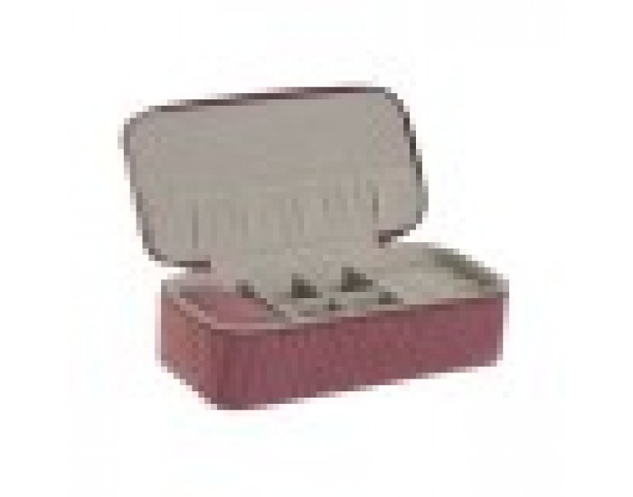 Кутия за бижута Home ESPRIT Сметана Пурпурен цвят 20,5 x 10 x 6 cm (2 Части)