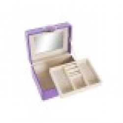 Кутия за бижута DKD Home Decor Люляк PU Дървен MDF (23 x 17 x 10 cm) - Кутии, Органайзери и Други продукти за съхранение