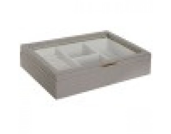 Кутия за бижута Home ESPRIT Бежов Кристал 29,5 x 19,5 x 6 cm