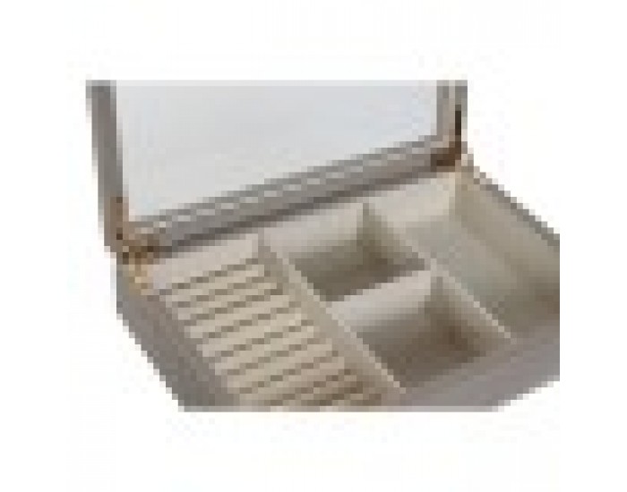 Кутия за бижута Home ESPRIT Бежов Кристал 29,5 x 19,5 x 6 cm