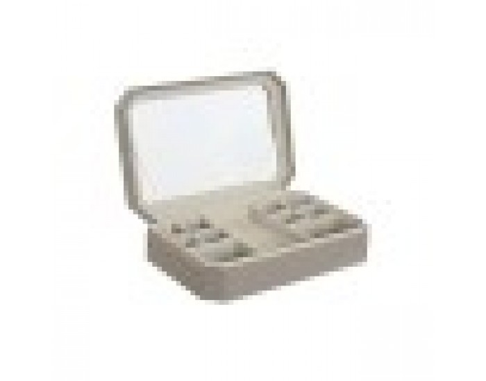 Кутия за бижута Home ESPRIT Бежов Кристал 30 x 21 x 6 cm