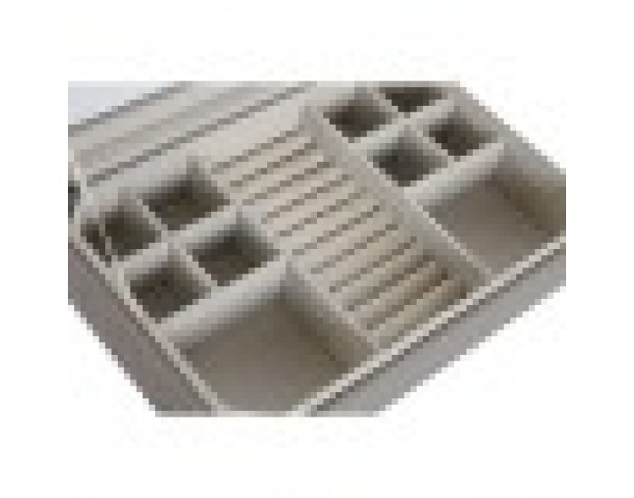 Кутия за бижута Home ESPRIT Бежов Кристал 30 x 21 x 6 cm