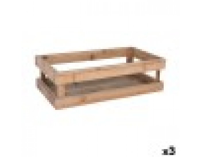 Кутия за Съхранение Inde Бамбук 32,5 x 17,6 x 10 cm (3 броя)