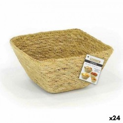 Многофункционална Кошница Privilege Морска трева Квадратек 12 x 12 x 7 cm (24 броя) - Кутии, Органайзери и Други продукти за съхранение