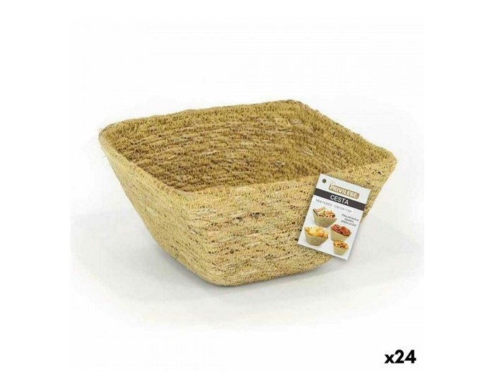 Многофункционална Кошница Privilege Морска трева Квадратек 12 x 12 x 7 cm (24 броя) Многофункционална Кошница Privilege Морска трева Квадратек 12 x 12 x 7 cm (24 броя)