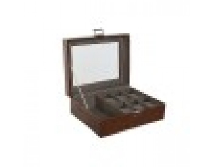 Кутия за бижута Home ESPRIT Кафяв Кристал 26 x 20 x 9 cm