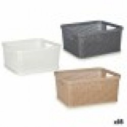 Многофункционална Кошница Пластмаса 2,5 L 24,5 x 10,4 x 18,5 cm (18 броя) - Кутии, Органайзери и Други продукти за съхранение