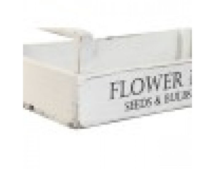 Кутии за съхранение Home ESPRIT Бял Cмърч 39 x 19 x 12 cm 3 Части