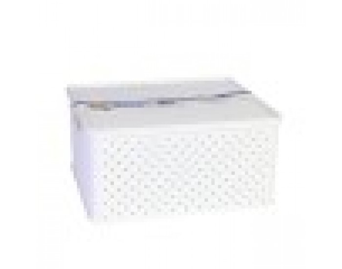 Кутия за Съхранение с Капак Tontarelli Arianna 33 x 29 x 16 cm (4 броя) Бял 13 L