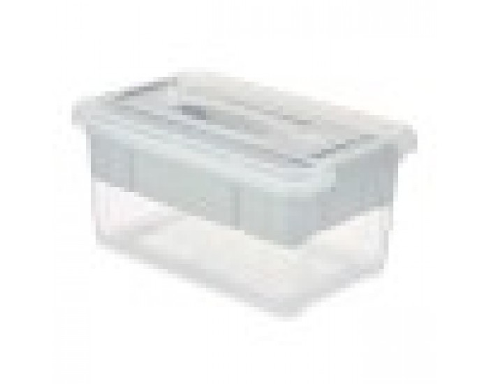 Многофункционална Кутия Сив Прозрачен Пластмаса 5 L 29,5 x 14,5 x 19,2 cm (6 броя)