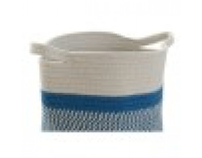 Кошница DKD Home Decor Черен Сив Бежов Син Памук (25 x 25 x 20 cm) (4 pcs)