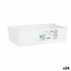 Органайзера За Чекмедже Dem Бял 27 x 18 x 7,5 cm (24 броя) - Кутии, Органайзери и Други продукти за съхранение
