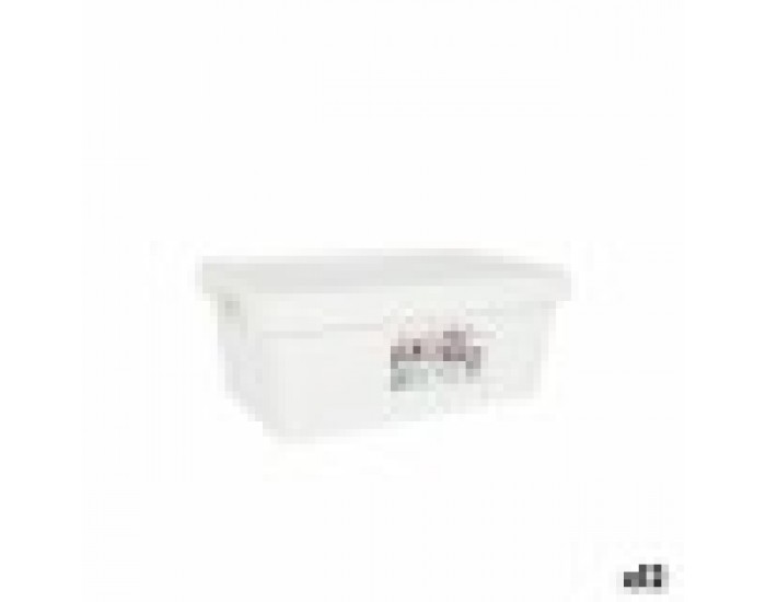 Кутия за Съхранение с Капак Tontarelli Maya Бял 4,2 L 28 x 18 x 11,2 cm (12 броя)