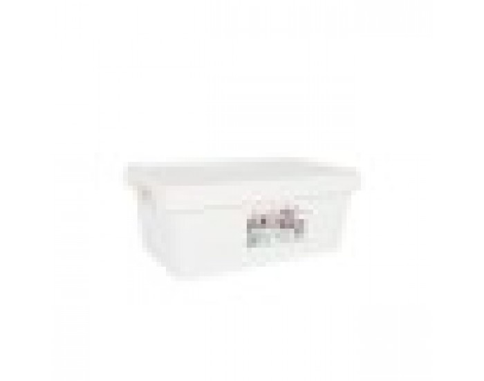 Кутия за Съхранение с Капак Tontarelli Maya Бял 4,2 L 28 x 18 x 11,2 cm (12 броя)