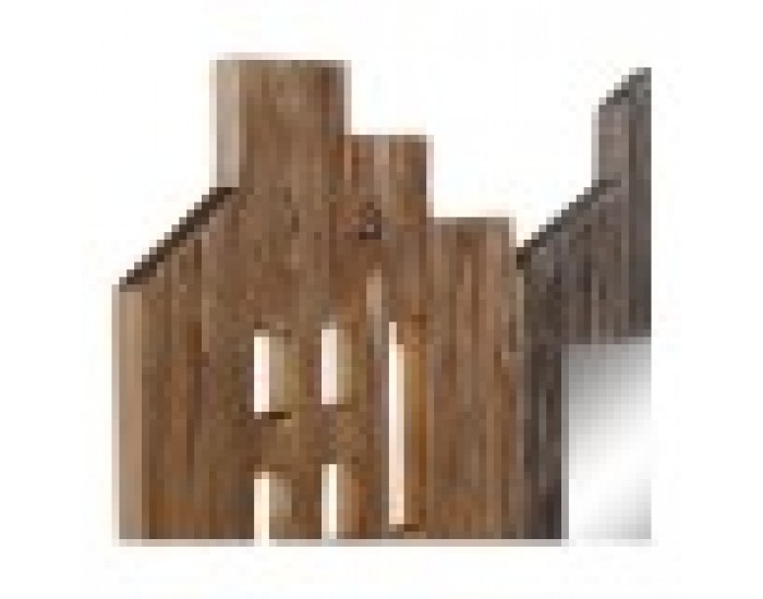поставка за списания DKD Home Decor Метал Дърво от пауловния (57 x 10 x 40 cm)