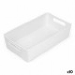 Многофункционална Кошница Confortime Бял 38 x 22 x 9,5 cm (10 броя) - Кутии, Органайзери и Други продукти за съхранение