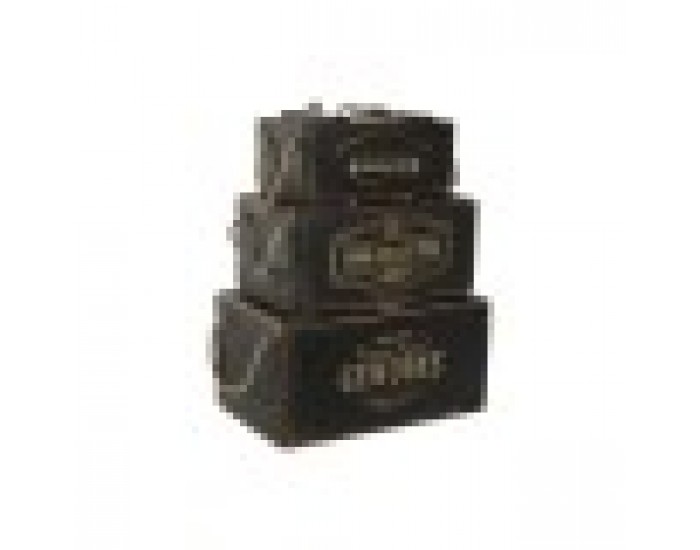 Кутии за съхранение Home ESPRIT Черен Cмърч 38 x 24 x 20 cm 3 Части