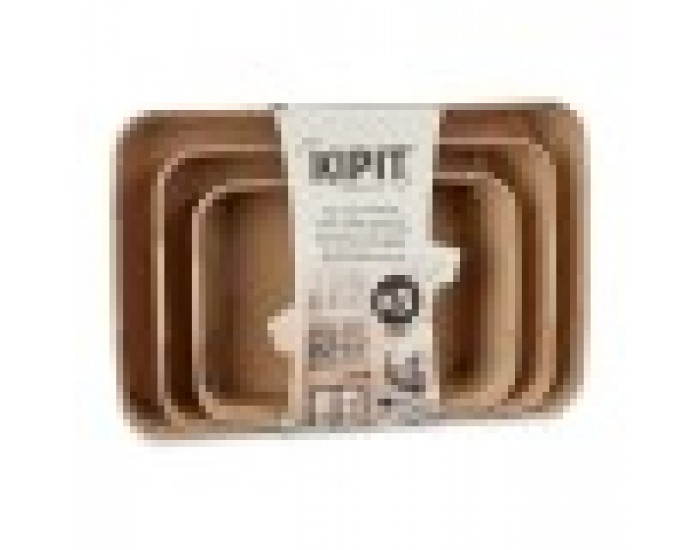 Комплект Тави органайзер Квадратен Бежов Пластмаса (6 броя)