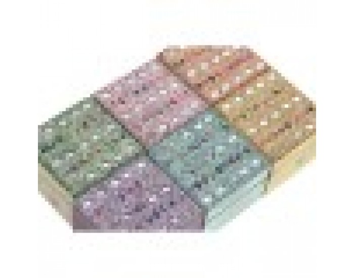 Кутия за бижута Home ESPRIT Многоцветен Дърво манго 10 x 10 x 6 cm (2 Части) (6 броя)