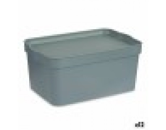 Кутия за Съхранение с Капак Сив Пластмаса 7,5 L 21 x 14,2 x 32 cm (12 броя) Кутия за Съхранение с Капак Сив Пластмаса 7,5 L 21 x 14,2 x 32 cm (12 броя)