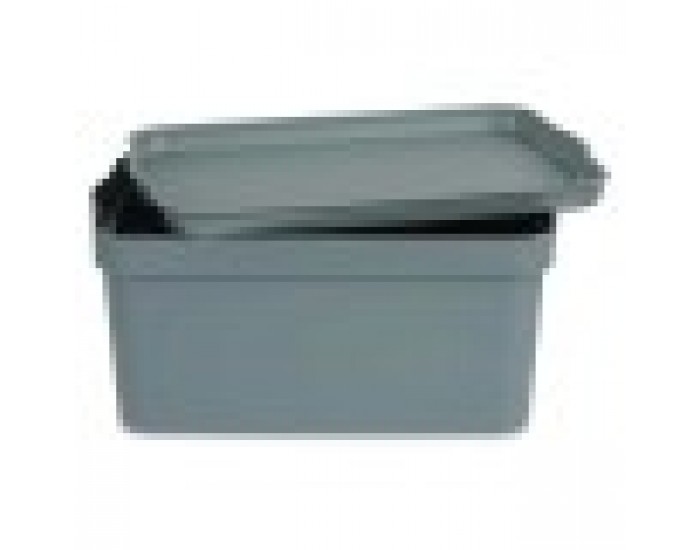 Кутия за Съхранение с Капак Сив Пластмаса 7,5 L 21 x 14,2 x 32 cm (12 броя) Кутия за Съхранение с Капак Сив Пластмаса 7,5 L 21 x 14,2 x 32 cm (12 броя)