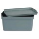 Кутия за Съхранение с Капак Сив Пластмаса 7,5 L 21 x 14,2 x 32 cm (12 броя) Кутия за Съхранение с Капак Сив Пластмаса 7,5 L 21 x 14,2 x 32 cm (12 броя)